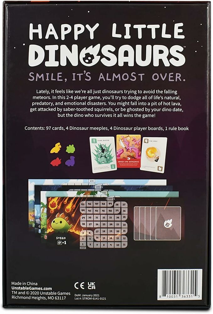 happy little dinosaurs card sleeves TeeTurtle 5-6 Player Expansion you will be out of the game Ryker | Happy Little Dinosaurs: