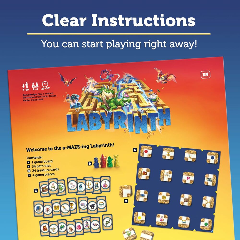 Jeu De Labyrinthe Ravensburger Version Mini – À Emporter Partout, Pour 2 à 4 Joueurs Dès 7 Ans
