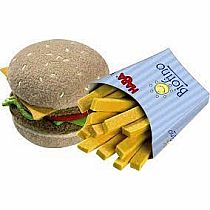 Biofino Hamburger with French Fries