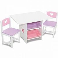 Heart Table & Chair Set