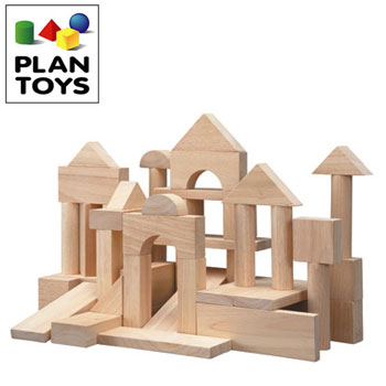 Excellerations® Wooden Building Blocks - Set of 50