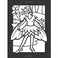 DOVER FAIRY WRLD STAIN GLASS COLORING BOOK