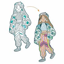 FASHION COLOURING PAPER DOLLS