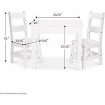 Wooden Table & Chairs - White