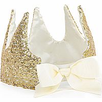 GRACIOUS GOLD SEQUINS CROWN