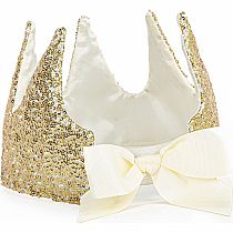GRACIOUS GOLD SEQUINS CROWN