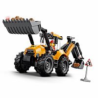 LEGO CITY YELLOW BACKHOE LOADER