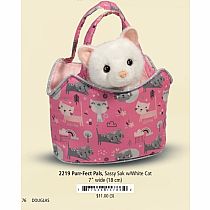 PURR-FECT SASSY SAK WHITE CAT