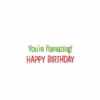 FLAMINGO IN A FLAMINGO FLOAT BDAY CARD CARD