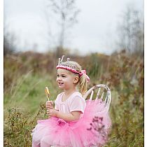 Ribbon Tiara  Dark Pink