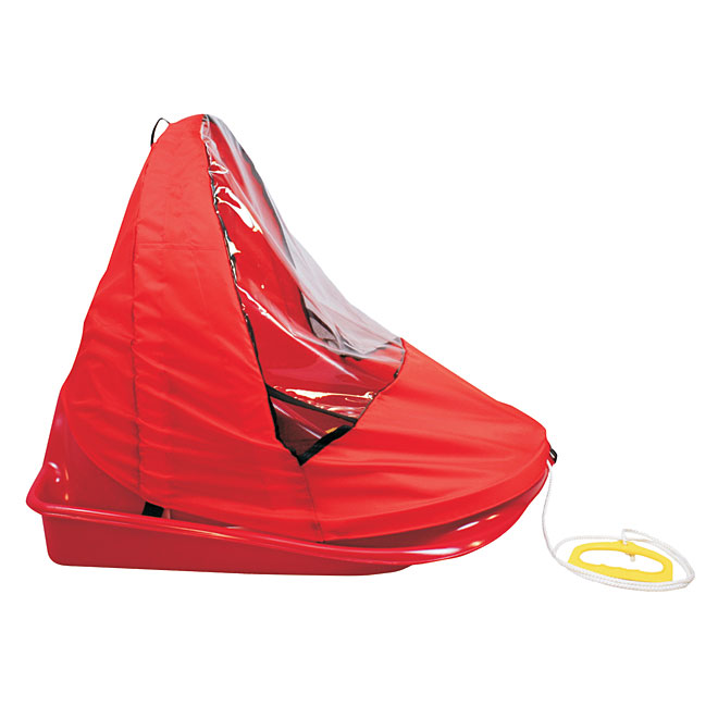 Snowflake Baby Sled Cover Over the Rainbow