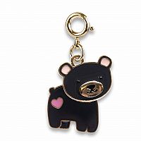 CHARM IT GOLD SWIVEL BEAR