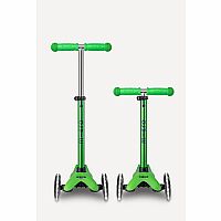 MINI DLX SCOOTER LED GREEN/BLUE