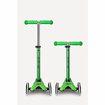 MINI DLX SCOOTER LED GREEN/BLUE