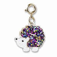 CHARM IT GOLD GLITTER HEDGEHOG CHARM