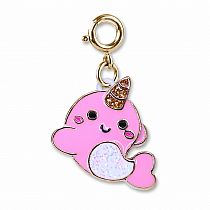 CHARM IT GOLD GLITTER NARWHAL