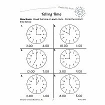 Rsl: Time (Gr. 1 - 2)