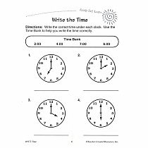 Rsl: Time (Gr. 1 - 2)