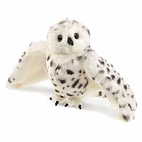 SNOWY OWL HAND PUPPET