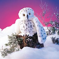 SNOWY OWL HAND PUPPET