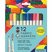 Iheartart 12 Fabric Markers