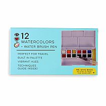 IHA 12 WATERCOLORS + BRUSH PEN