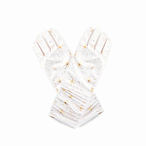 SHIMMER GLOVES GOLD LG