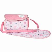 PINK BLOOMS DIAPER BAG