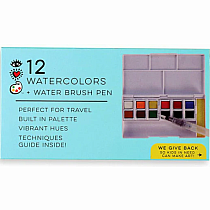 IHA 12 WATERCOLORS + BRUSH PEN