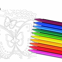 Color by Number Bloomin Butterflies