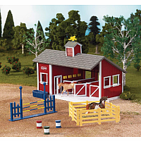 Stablemates Red Stable Set with Two Horses