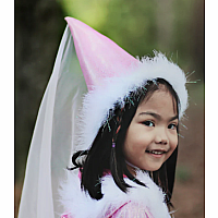 GLITTER PRINCESS HAT PINK