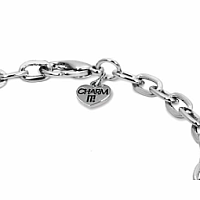 CHARM IT SILVER CHAIN BRACELET