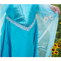 Ice Queen Dress With Cape (Size 3-/4