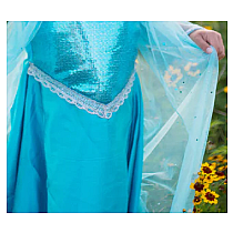 Ice Queen Dress With Cape (Size 3-/4