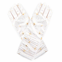 SHIMMER GLOVES GOLD SM