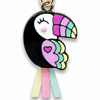 CHARM IT! Gold Ribbon Toucan Charm