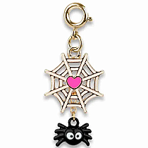 CHARM IT GOLD SPIDER WEB