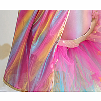Super Duper Tutu with Cape & Mask Rainbow pastel color - size 4-6