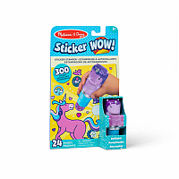 STICKER WOW PURPLE UNICORN
