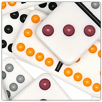 DOUBLE 12 DOMINOES TIN
