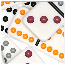 DOUBLE 12 DOMINOES TIN
