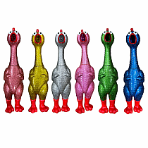 GIANT SPARKLE RUBBER CHICKEN