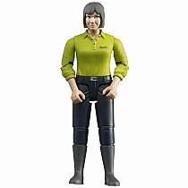Woman, light skin darkblue jeans