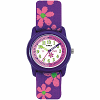 TIMEX WATCH PUPRLE FLOWER TIME TEACHER