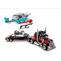 LEGO FLATBED TRUCK/HELICOPTER