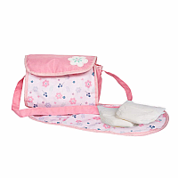 PINK BLOOMS DIAPER BAG