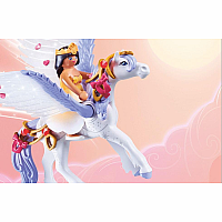 PM PEGASUS W RAINBOW IN CLOUDS