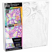 BUTTERFLY SILVER FOIL COLORING