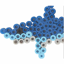 PERLER SHARKS FUSED BEAD KIT